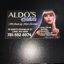Aldos Salon - Business Card