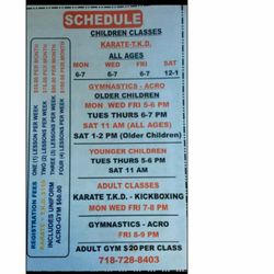 Loupakis Athletic Center - Price Chart and Time Schedule