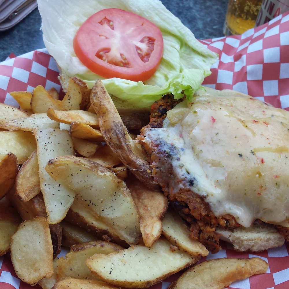 The Lower Deck - giant veggie burger - Bars Near Me - Halifax, Nova Scotia The Lower Deck - giant veggie burger - Bars Near Me - Halifax, Nova Scotia