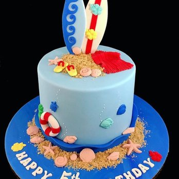 Two to cake - Beach theme fondant decorated cake! - Custom Cakes Near Me Two to cake - Beach theme fondant decorated cake! - Custom Cakes Near Me