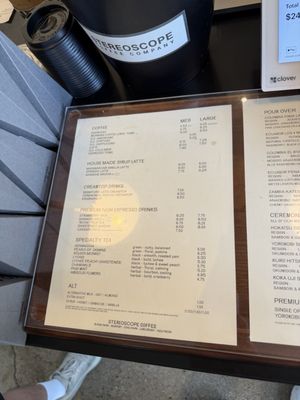 Menu photo 8 Stereoscope Coffee Company Buena Park, CA Menu photo 8 Stereoscope Coffee Company Buena Park, CA