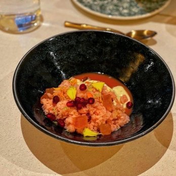 kann - Blancmange- coconut lime custard, winter fruit, shaved guava ice - Caribbean Near Me - Portland, Oregon kann - Blancmange- coconut lime custard, winter fruit, shaved guava ice - Caribbean Near Me - Portland, Oregon