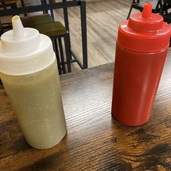 Tacos La Tia Paisa - Green and red salsa - Mexican Near Me - Birmingham, Alabama