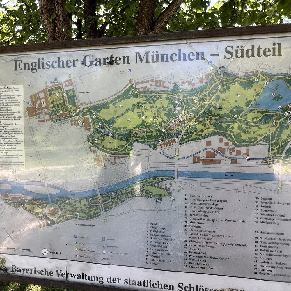 Map of the garden. Map of the garden.