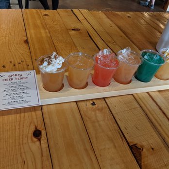 Voodoo Brewing - Cider flight - Brewpubs Near Me - Fountain Inn, South Carolina