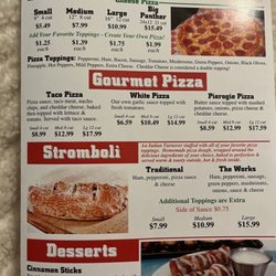 Double K Pizza - Menu