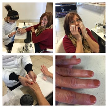 Polished Nail Spa - Greek manicure with a glitter accent nail :) and a paraffin treatment! - Waxing Near Me - New Paltz, New York Polished Nail Spa - Greek manicure with a glitter accent nail :) and a paraffin treatment! - Waxing Near Me - New Paltz, New York