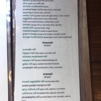 Shizen - Menu - Sushi Bars Near Me - San Francisco, California Shizen - Menu - Sushi Bars Near Me - San Francisco, California