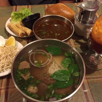 Pho Viet - Flank & meatball pho, beef stew with bread instead of rice noodles, egg roll, Vietnamese coffee, & Thai ice tea! - Vietnamese Near Me - Hilo, Hawaii Pho Viet - Flank & meatball pho, beef stew with bread instead of rice noodles, egg roll, Vietnamese coffee, & Thai ice tea! - Vietnamese Near Me - Hilo, Hawaii