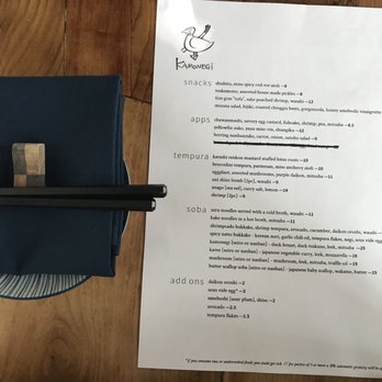 Kamonegi - Menu - Japanese Near Me - Seattle, Washington
