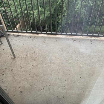 Courtyard by Marriott Abilene Southwest/Abilene Mall South - The patio and the bird poop. - Hotels Near Me - Abilene, Texas