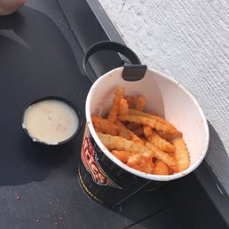 a cup of fries and a dip a cup of fries and a dip