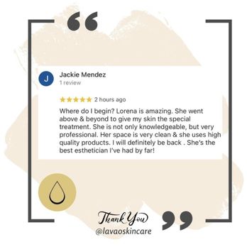 Lavao Skincare - Client Review (Google) - Skin Care Near Me - Menlo Park, California Lavao Skincare - Client Review (Google) - Skin Care Near Me - Menlo Park, California