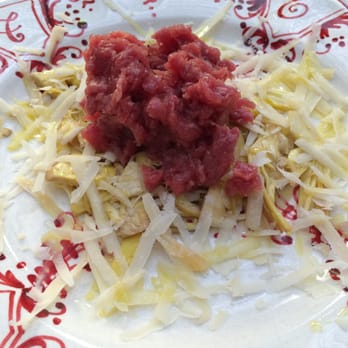 L'Orto - special piedmont fassona beef tartare with artichokes and grana padano - for the foodies! - Italian Near Me - Empoli, FI