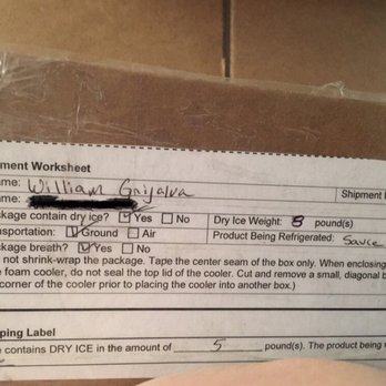 The UPS Store - Here is states 8 lbs dry ice...gone. Box light as a feather. - Printing Services Near Me - West Sacramento, California The UPS Store - Here is states 8 lbs dry ice...gone. Box light as a feather. - Printing Services Near Me - West Sacramento, California