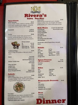 Menu photo 3 Riveras Salva Tex Mex Princeton, TX Menu photo 3 Riveras Salva Tex Mex Princeton, TX