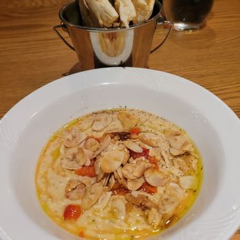 Griendel - Hummus with grilled pita bread. Very good. - Brasseries Near Me - Quebec City, Quebec Griendel - Hummus with grilled pita bread. Very good. - Brasseries Near Me - Quebec City, Quebec