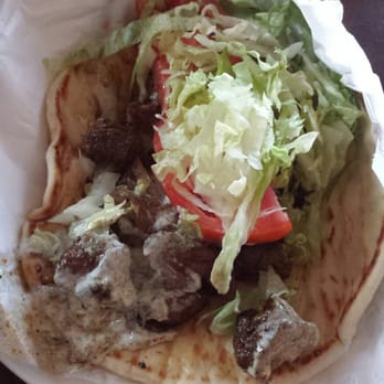 Opa! Gyros & Kabob - Pork souvlaki wrap. - Mediterranean Near Me - Duluth, Georgia Opa! Gyros & Kabob - Pork souvlaki wrap. - Mediterranean Near Me - Duluth, Georgia