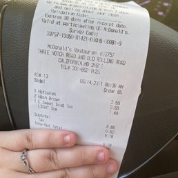 The receipt