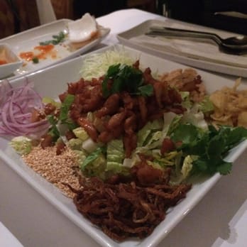 Rangoon Ruby - Burmese Chicken Salad - omg so good! - Asian Fusion Near Me - Palo Alto, California