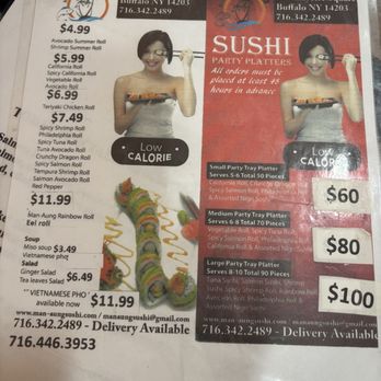 Man-aung Sushi - Sushi Bars Near Me - Buffalo, New York