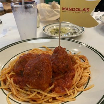Mandola's Italian Kitchen - Gluten Free pasta and meatballs. Very good and not a chewy pasta. I had leftovers to take home. - Bakeries Near Me - Tampa, Florida Mandola's Italian Kitchen - Gluten Free pasta and meatballs. Very good and not a chewy pasta. I had leftovers to take home. - Bakeries Near Me - Tampa, Florida
