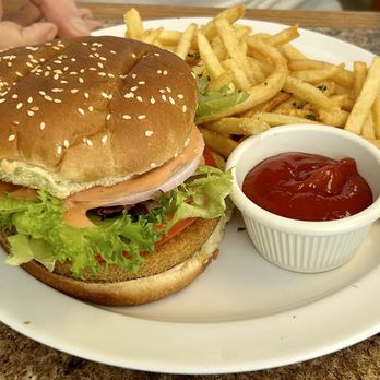 Anna’s Vegan Plate - Burger & fries. - New American Near Me - Palm Bay, Florida