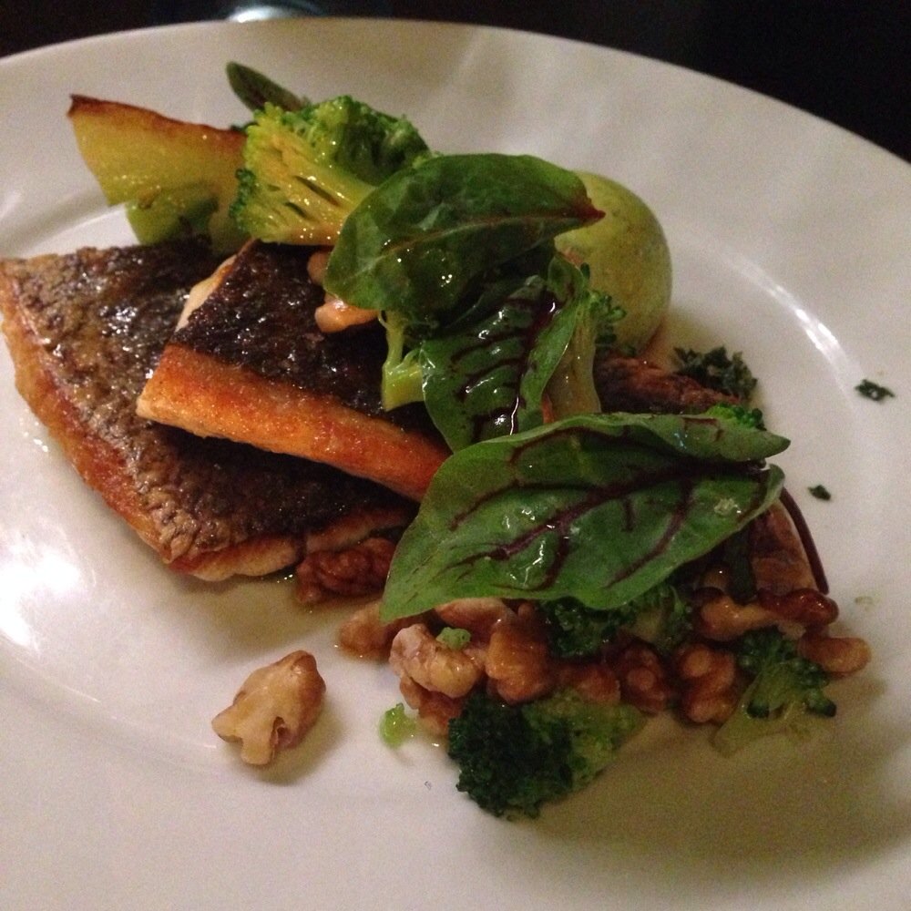 Brown Sugar - Grilled fish with walnut and pesto sauce - Australian Near Me - Bondi Beach, NSW