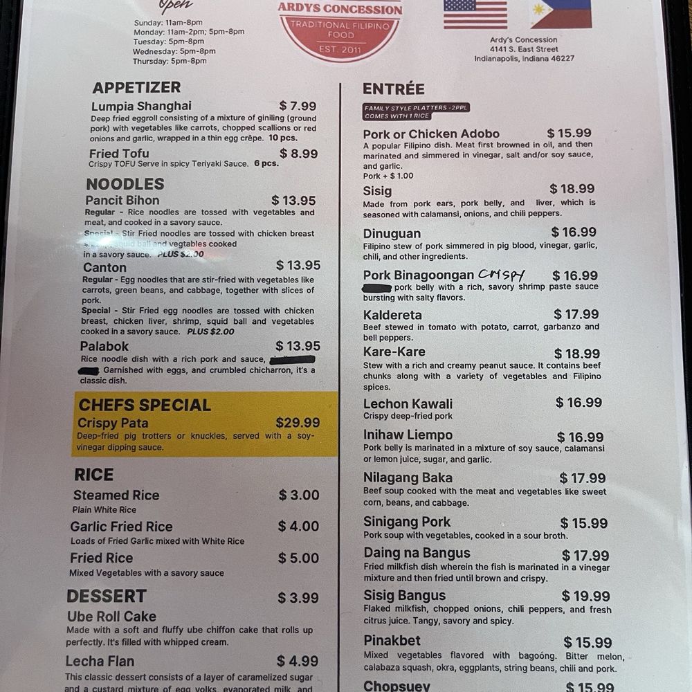 Ardys Concession - Filipino Near Me - Indianapolis, Indiana Ardys Concession - Filipino Near Me - Indianapolis, Indiana