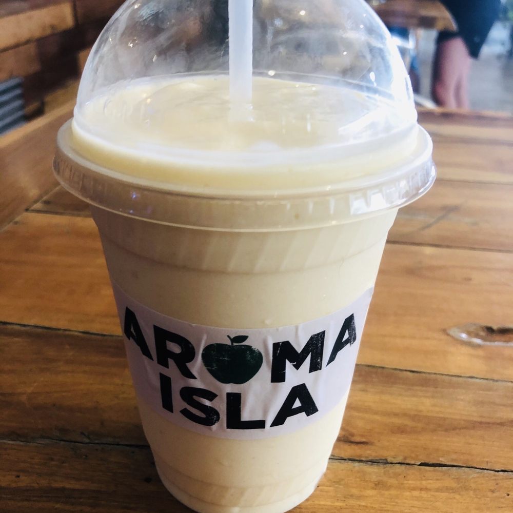 Aroma Isla - Mango creme smoothie very refreshing and tasty - Mexican Near Me - Isla Mujeres, ROO Aroma Isla - Mango creme smoothie very refreshing and tasty - Mexican Near Me - Isla Mujeres, ROO