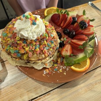Salseria - Fruity pebble pancakes - Tacos Near Me - Webster, Texas