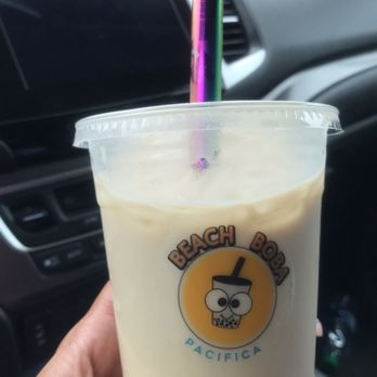 Beach Boba - MILK TEA SOY MILK VANILLA & BANANA - Bubble Tea Near Me - Pacifica, California Beach Boba - MILK TEA SOY MILK VANILLA & BANANA - Bubble Tea Near Me - Pacifica, California