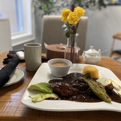 Mole poblano, delicious and very authentic!!!