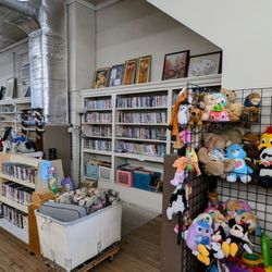 American Rescue Workers Thrift Store- Mifflinburg - Home goods, movies, and toy sections.