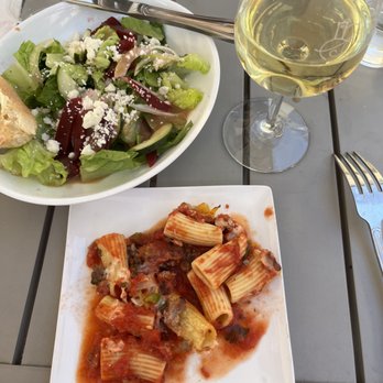 Villa Bellezza - Rigatoni and beet salad - Wineries Near Me - Pepin, Wisconsin