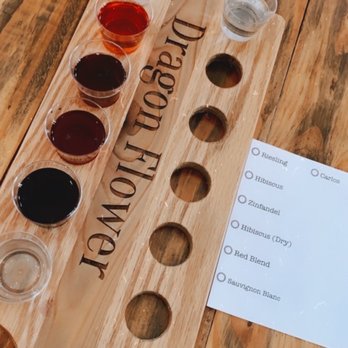 Dragon Flower Winery - Wine flight - Wineries Near Me - Summerfield, Florida Dragon Flower Winery - Wine flight - Wineries Near Me - Summerfield, Florida