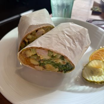 Odyssey World Cafe - Curried Chicken Wrap - Cafes Near Me - Paso Robles, California