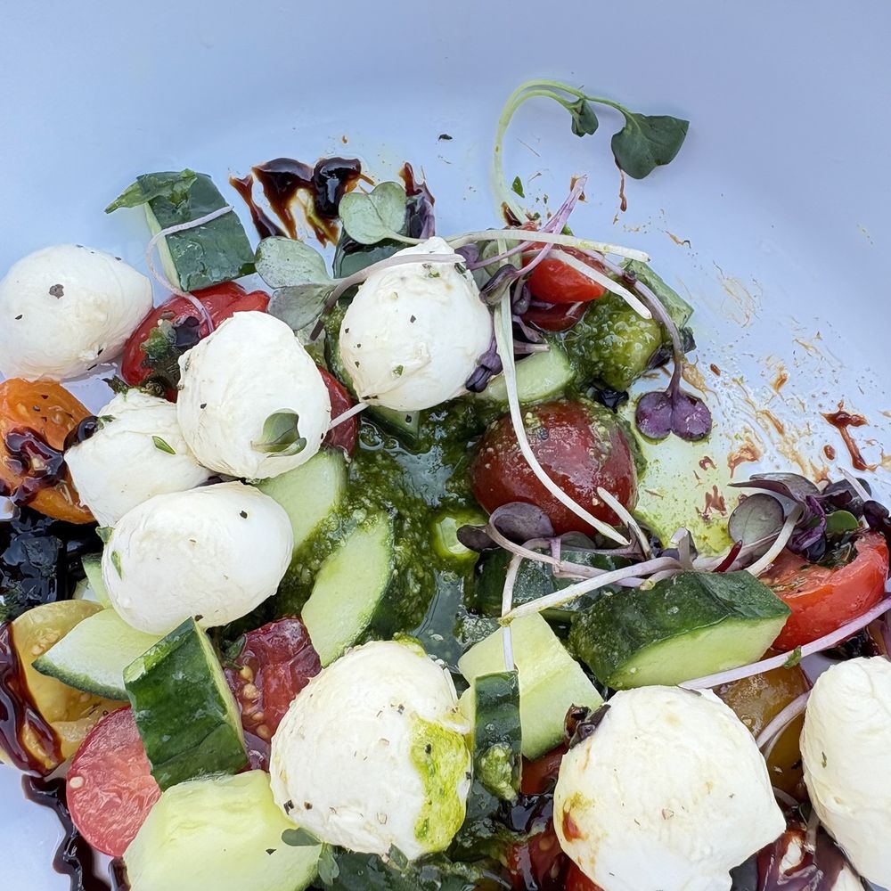 The Bristol Hotel - Caprese salad with best pesto I've ever had - Hotels Near Me - Bristol, Virginia