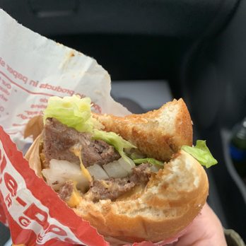 In-N-Out Burger - Double double (cut in half) - Burgers Near Me - Keizer, Oregon In-N-Out Burger - Double double (cut in half) - Burgers Near Me - Keizer, Oregon