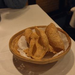 Blue Elephant - Pappadom, which is a a thin, crispy cracker from India.