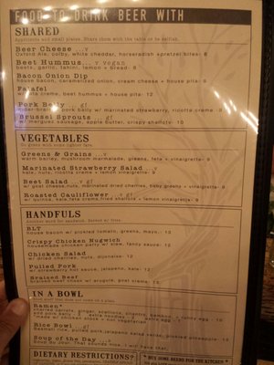 Menu photo 8 HomeGrown Brewing Company Oxford, MI