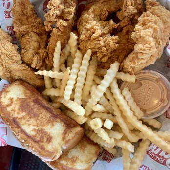 Raising Cane's Chicken Fingers - Caniac Combo (replaced coleslaw with an extra bread) - Fast Food Near Me - Barstow, California