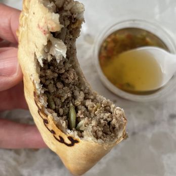 La Empanaderia - Beef Habanero Empanada with Chimichurri sauce - Empanadas Near Me - El Paso, Texas