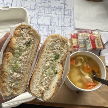 Cameron's Deli - Captain tuna with chicken noodle soup - Delis Near Me - Queensbury, New York Cameron's Deli - Captain tuna with chicken noodle soup - Delis Near Me - Queensbury, New York