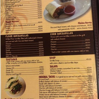 El Guanaco - Main menu page 2 - Mexican Near Me - South Hadley, Massachusetts El Guanaco - Main menu page 2 - Mexican Near Me - South Hadley, Massachusetts
