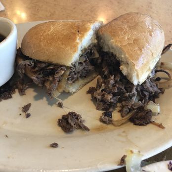 Pegah's Kitchen - My Philly after I assembled it myself adding the nicely salty Au Jus - American Near Me - Vista, California