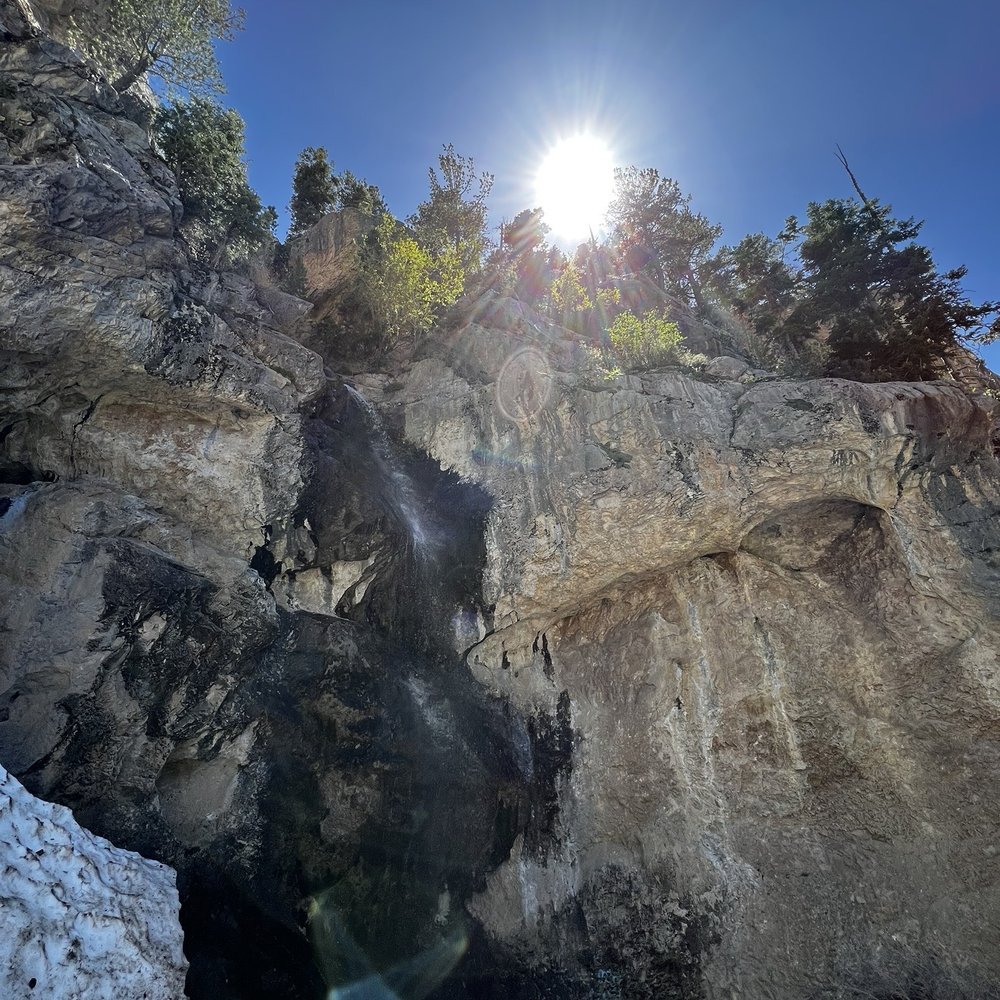 Cathedral Rock - Waterfall by Cathedral Trail - Hiking Near Me - Mt Charleston, Nevada