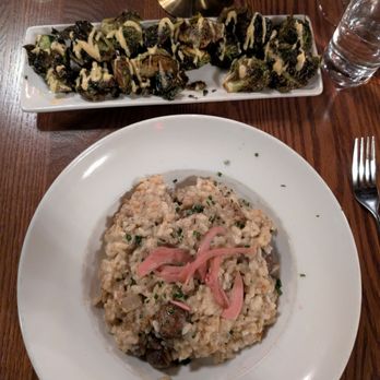 Community Brew & Tap - Mushroom risotto and brussel sprouts - Steakhouses Near Me - Cornelia, Georgia