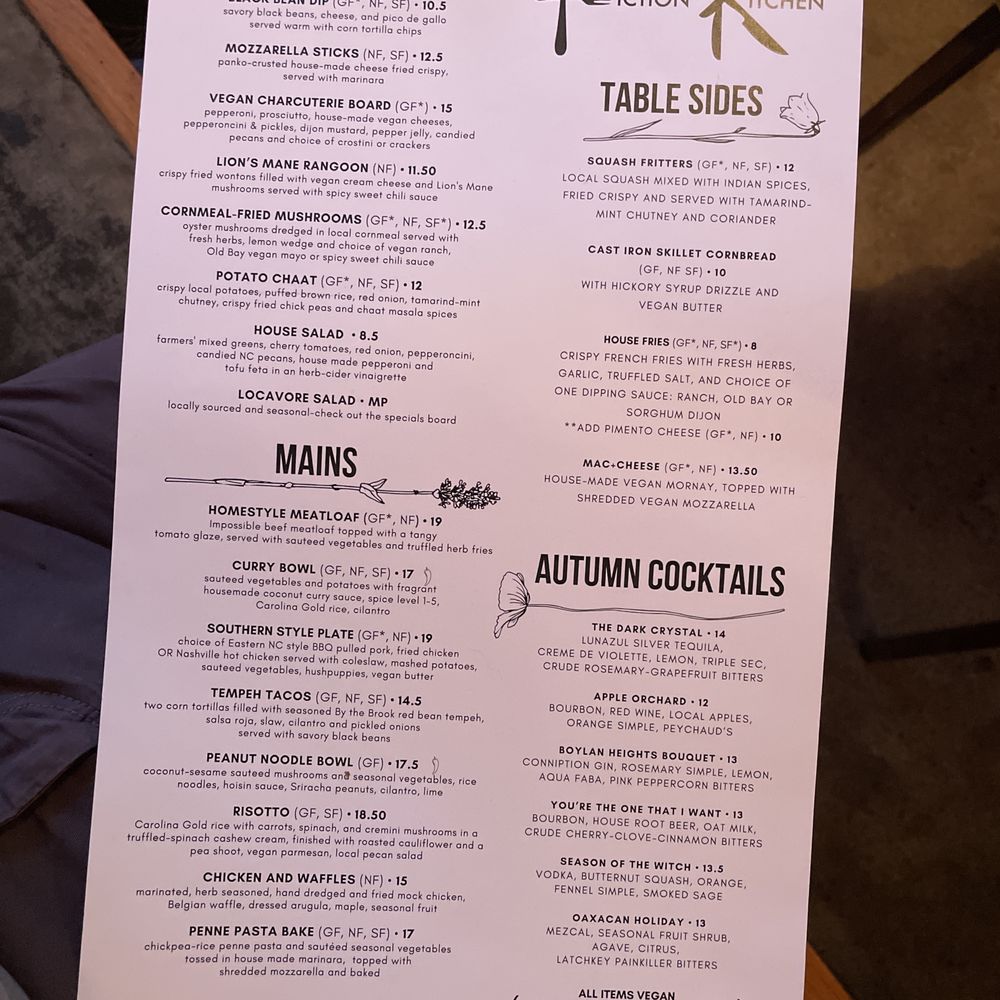 The Fiction Kitchen - Menu on Sept 27 ,2023 - Vegan Near Me - Raleigh, North Carolina The Fiction Kitchen - Menu on Sept 27 ,2023 - Vegan Near Me - Raleigh, North Carolina