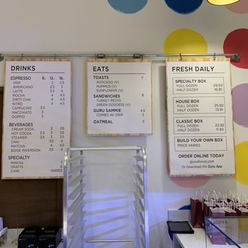 Guru Donuts - Menu - Donuts Near Me - Eagle, Idaho Guru Donuts - Menu - Donuts Near Me - Eagle, Idaho